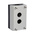 Eaton Momentary Enclosed Push Button - SPDT, Plastic, 2 Cutouts, Black, Arrow, IP65