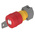EAO Key Release Illuminated Emergency Stop Push Button, Panel Mount, 22mm Cutout, IP65