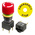 APEM A01ES-D Series Twist Release Emergency Stop Push Button, Panel Mount, 16mm Cutout, 2NC, IP40, IP65