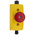 ABB Jokab Smile 12 EA Tina Series Twist Release Illuminated Emergency Stop Push Button, Panel Mount, IP65