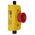 ABB Jokab Smile 12 EA Tina Series Twist Release Illuminated Emergency Stop Push Button, Panel Mount, IP65