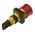 Eaton RMQ16 Series Stay Put Emergency Stop Push Button, Panel Mount, 16mm Cutout, IP65