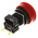 Omron A165E Series Twist Release Emergency Stop Push Button, Panel Mount, 16mm Cutout, 1NC, IP65