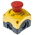 Lovato S1PY Series Pull Release Emergency Stop Push Button, Surface Mount, 1NC, IP66, IP67, IP69K
