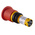 Eaton C22-PVT Series Twist Release Emergency Stop Push Button, Panel Mount, 22mm Cutout, 2NC