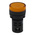 RS PRO, Panel Mount Yellow LED Pilot Light, 22mm Cutout, IP65, Round, 110V ac