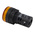 RS PRO, Panel Mount Yellow LED Pilot Light, 22mm Cutout, IP65, Round, 110V ac