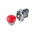 Schneider Electric, Harmony XB4, Panel Mount Red LED Pilot Light, 22mm Cutout, IP65, 24V ac/dc