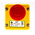 IDEM Surface Mount Emergency Button - Twist to Reset, 2NC/NO, Round Head