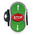 BACO Green/Red/Green Spring Return Push Button Head, 22mm Cutout, IP66