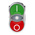 BACO Green, Red Illuminated Spring Return Push Button Head, 22mm Cutout, IP66