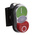 BACO Green, Red Illuminated Spring Return Push Button Head, 22mm Cutout, IP66