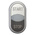 Eaton RMQ Titan M22 Series Black/White Illuminated Momentary Push Button Head, 22mm Cutout, IP66