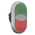 Eaton M22 Series Green, Red Illuminated Momentary Push Button Head, 22mm Cutout, IP67