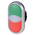 Eaton M22 Series Green, Red Illuminated Momentary Push Button Head, 22mm Cutout, IP67