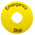 ABB Legend Plate for Use with 70 mm Emergency Stop, Emergency Stop, Stop