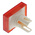 Omron Red Rectangular Push Button Lens