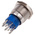 RS PRO Illuminated Push Button Switch, Momentary, Panel Mount, 19.2mm Cutout, DPDT, Yellow LED, 250V ac, IP67