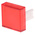 EAO Red Square Push Button Lens for Use with 31 Series