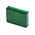 RS PRO Green Rectangular Push Button Lens for Use with ADA16 Series