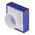 RS PRO Blue Square Push Button Lens for Use with ADA16 Series