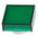 RS PRO Green Square Push Button Lens for Use with ADA16 Series