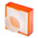 RS PRO Orange Square Push Button Lens for Use with ADA16 Series