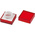 RS PRO Red Square Push Button Lens for Use with ADA16 Series