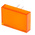 RS PRO Orange Rectangular Push Button Lens for Use with SD16 Series