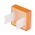 RS PRO Orange Square Push Button Lens for Use with SD16 Series