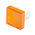 RS PRO Orange Square Push Button Lens for Use with SD16 Series
