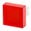 RS PRO Red Square Push Button Lens for Use with SD16 Series