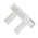 RS PRO White Square Push Button Lens for Use with SD16 Series