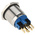 RS PRO Illuminated Push Button Switch, Latching, Panel Mount, 22mm Cutout, SPDT, Blue LED, 24V, IP65, IP67