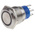 RS PRO Illuminated Push Button Switch, Latching, Panel Mount, 19.2mm Cutout, SPDT, Blue LED, 250V ac, IP67