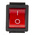Arcolectric (Bulgin) Ltd Illuminated DPST, On-Off Rocker Switch Panel Mount