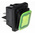 Molveno Illuminated DPST, On-None-Off Rocker Switch Panel Mount