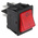 Molveno Illuminated DPST, On-None-Off Rocker Switch Panel Mount
