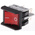 Apem Illuminated DPST, On-None-Off Rocker Switch Panel Mount