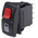 Carling Technologies Illuminated DPST, On-(On) Rocker Switch Panel Mount