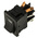 C & K Illuminated DPST, On-Off Rocker Switch Panel Mount