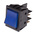 Molveno Illuminated DPST, On-None-Off Rocker Switch Panel Mount