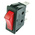ZF Illuminated SPST, On-None-Off Rocker Switch Panel Mount