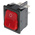 Marquardt Illuminated DPST, On-None-Off Rocker Switch Panel Mount