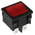 Molveno Illuminated DPST, On-None-Off Rocker Switch Panel Mount