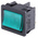 Molveno Illuminated DPST, On-None-Off Rocker Switch Panel Mount