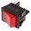 Molveno Illuminated DPST, On-None-Off Rocker Switch Panel Mount