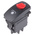 Carling Technologies Illuminated DPDT, On-(On) Rocker Switch Panel Mount