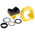Banner 1 Button Self-Checking Optical Touch Buttons, Black, Yellow, STB Series