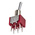 RS PRO Toggle Switch, PCB Mount, On-None-On, DPDT, Through Hole Terminal